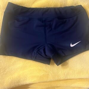 Navy Blue Nike Spandex Shorts